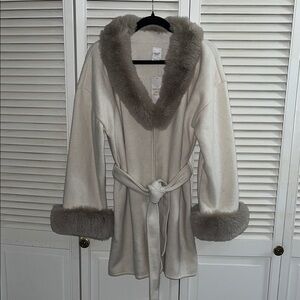 NWT Northern Angel faux for belted cardigan